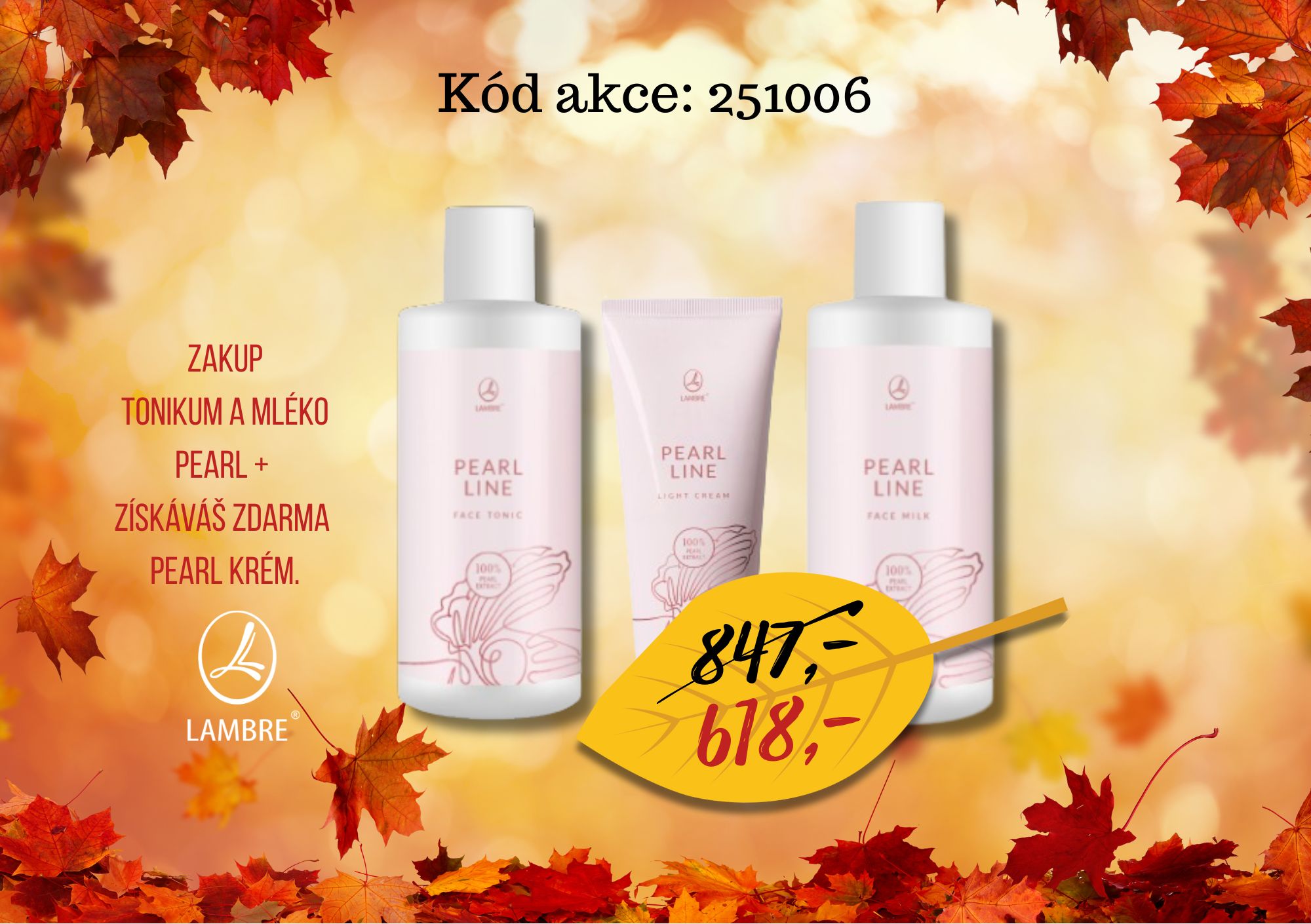 Pearl mléko,tonik+ krém