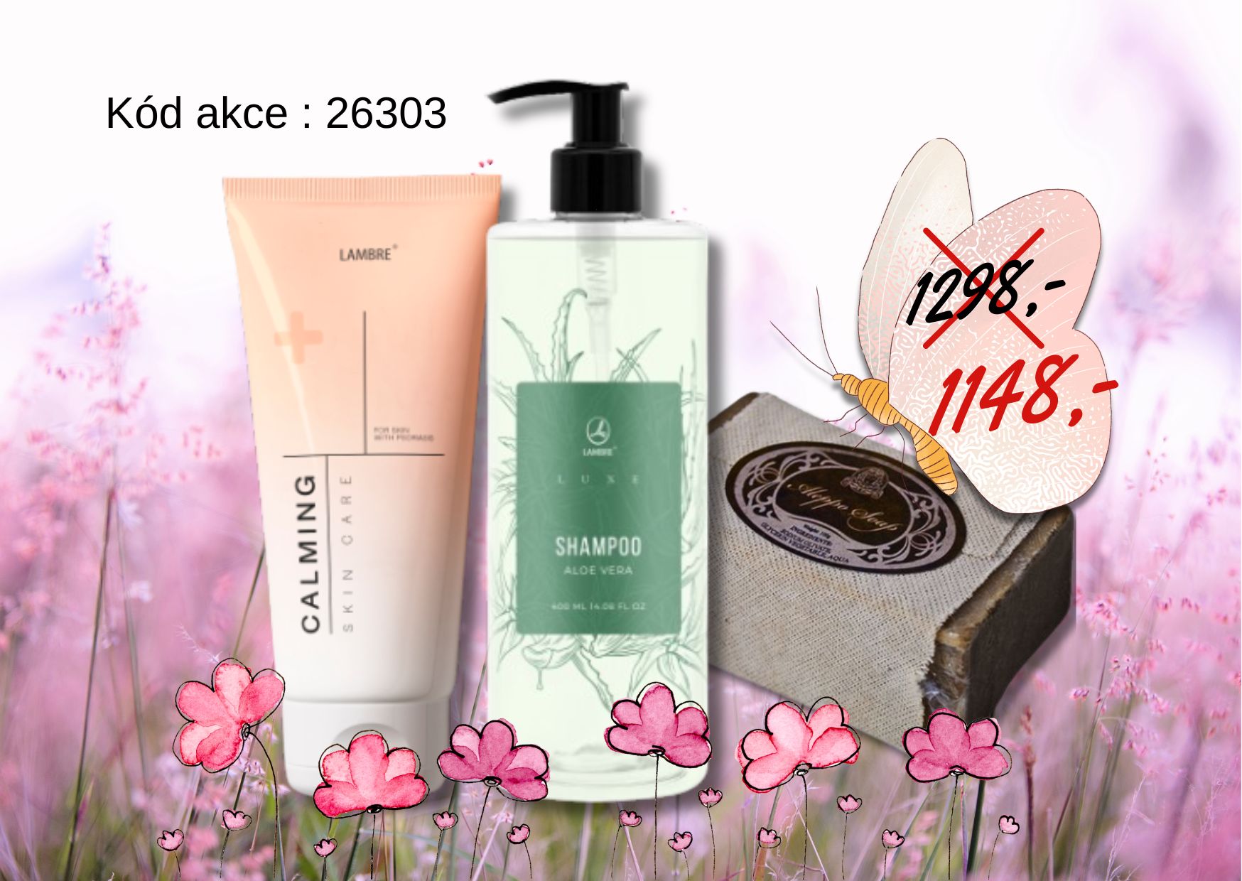 Calming Cream, šampon+Aleppo