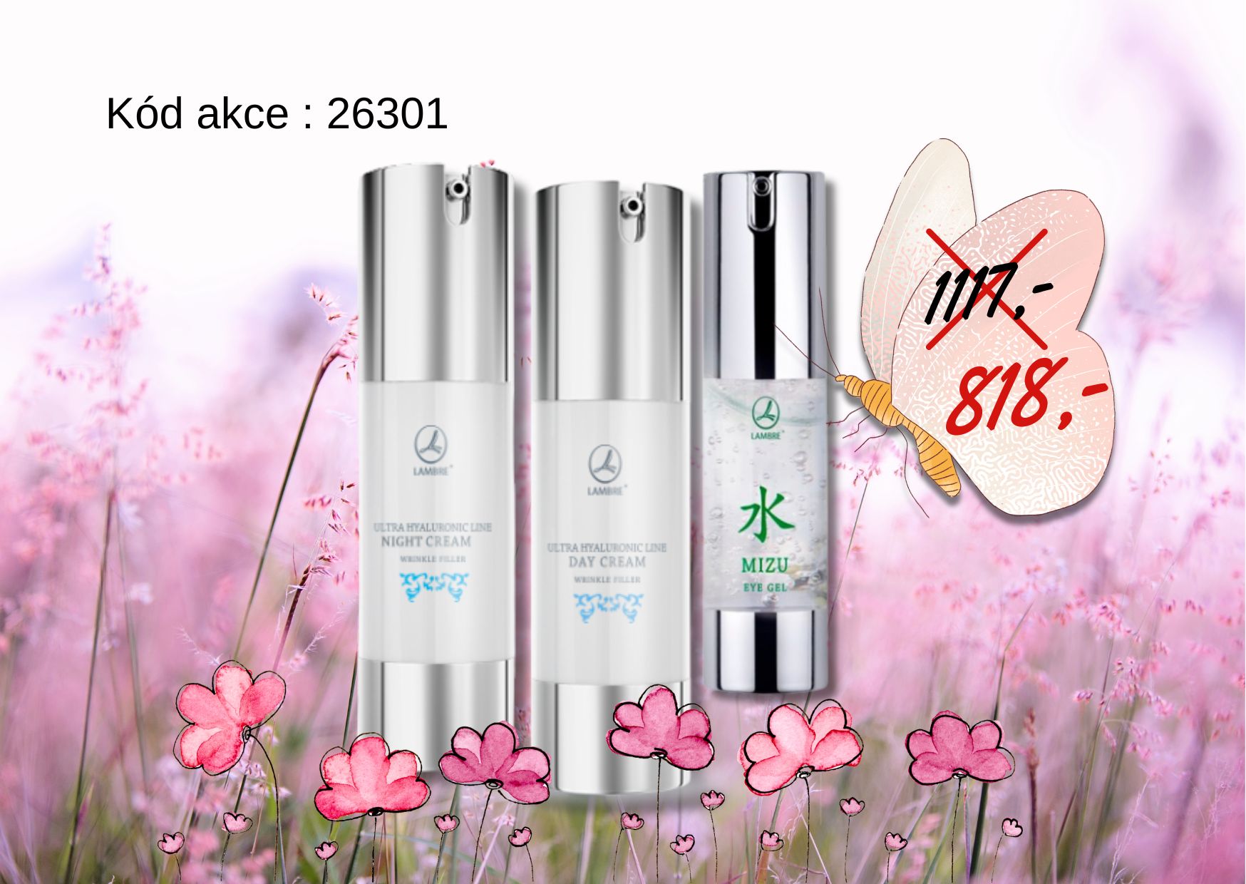 Hyaluronic denní, noční+ oční MIZU