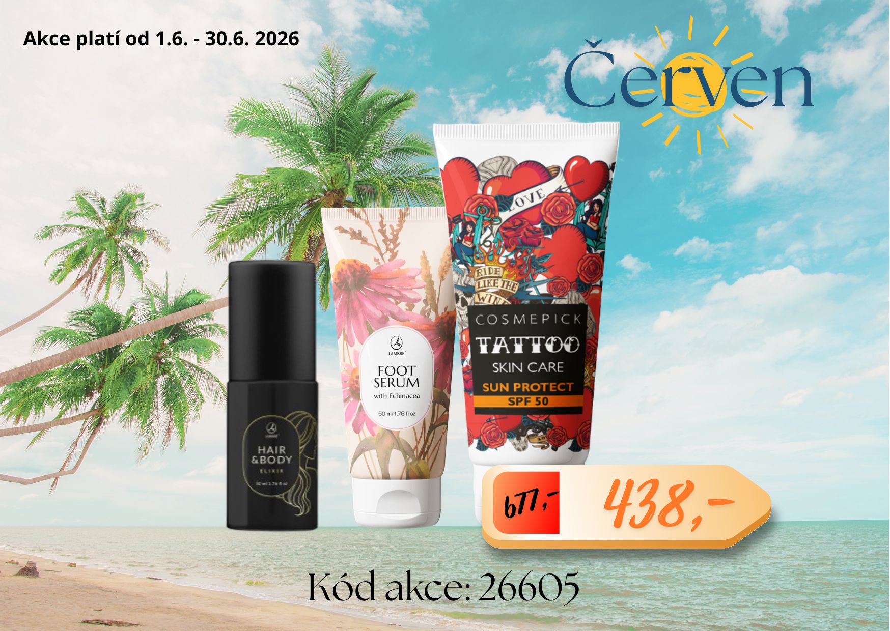 Mlha, sérum na nohy+krém na opalování