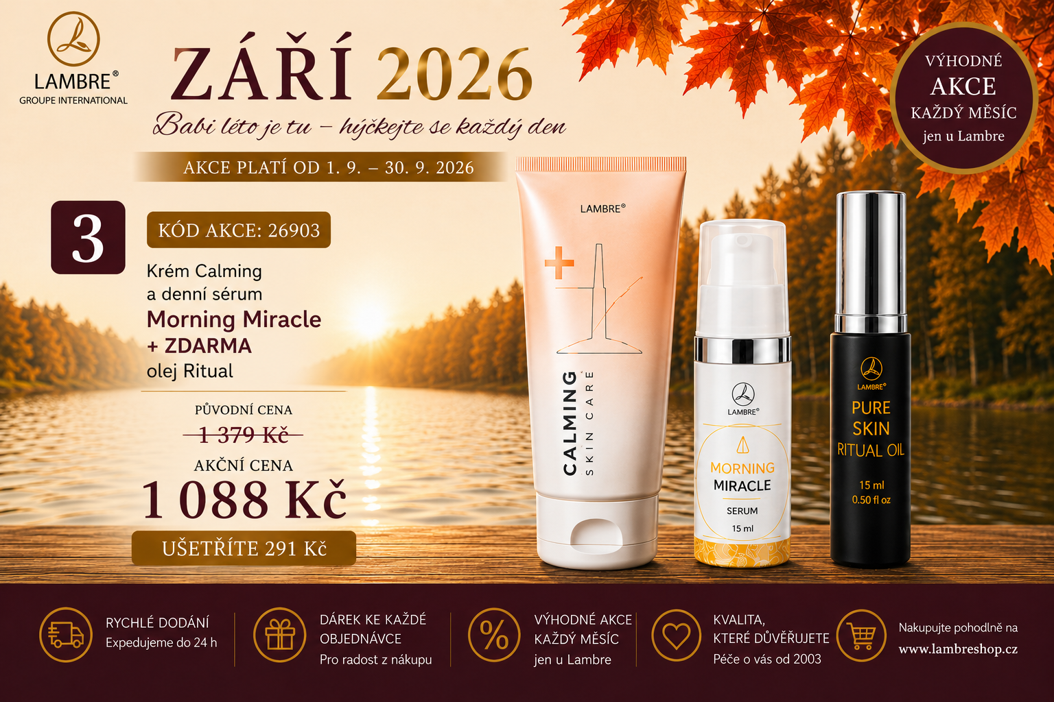 Calming Cream, Morning+olej Ritual