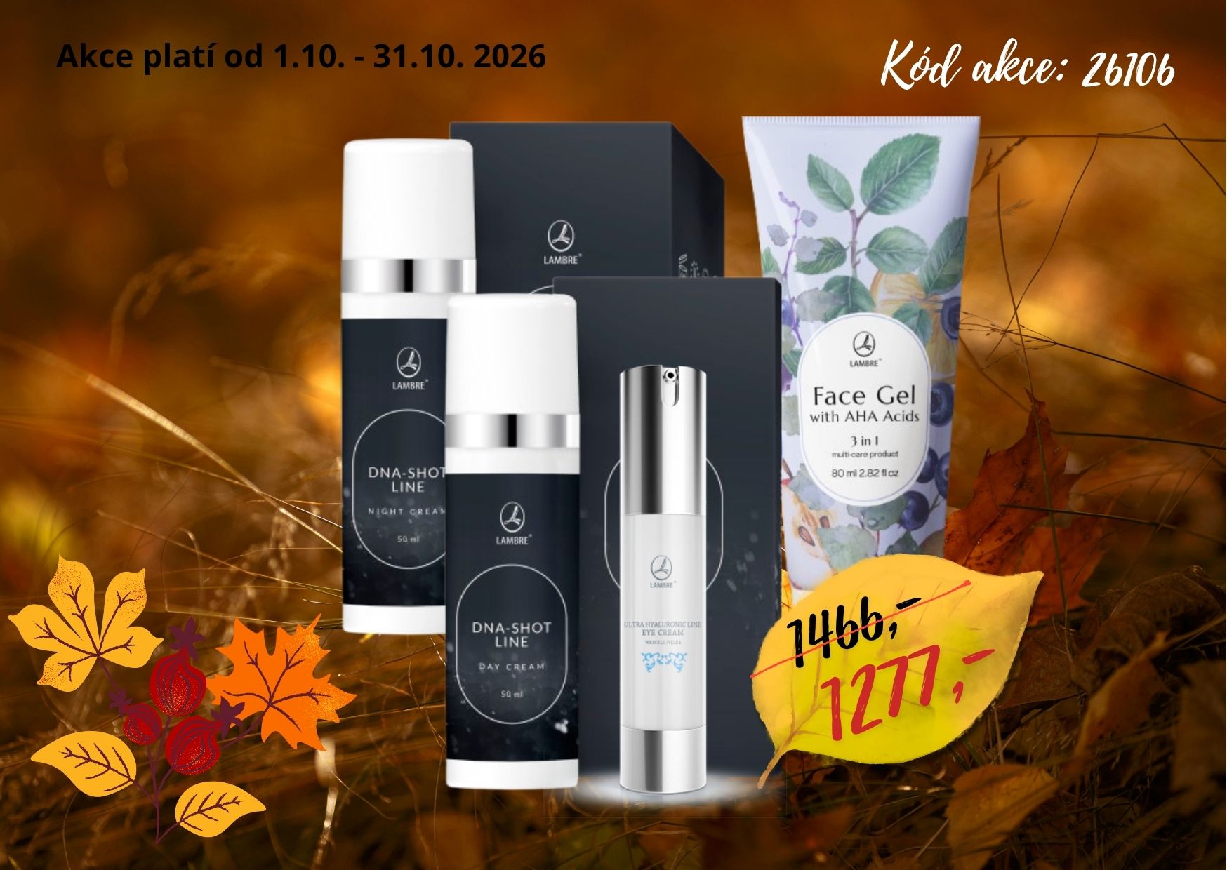 DNA denní,noční,oční+Aha peeling