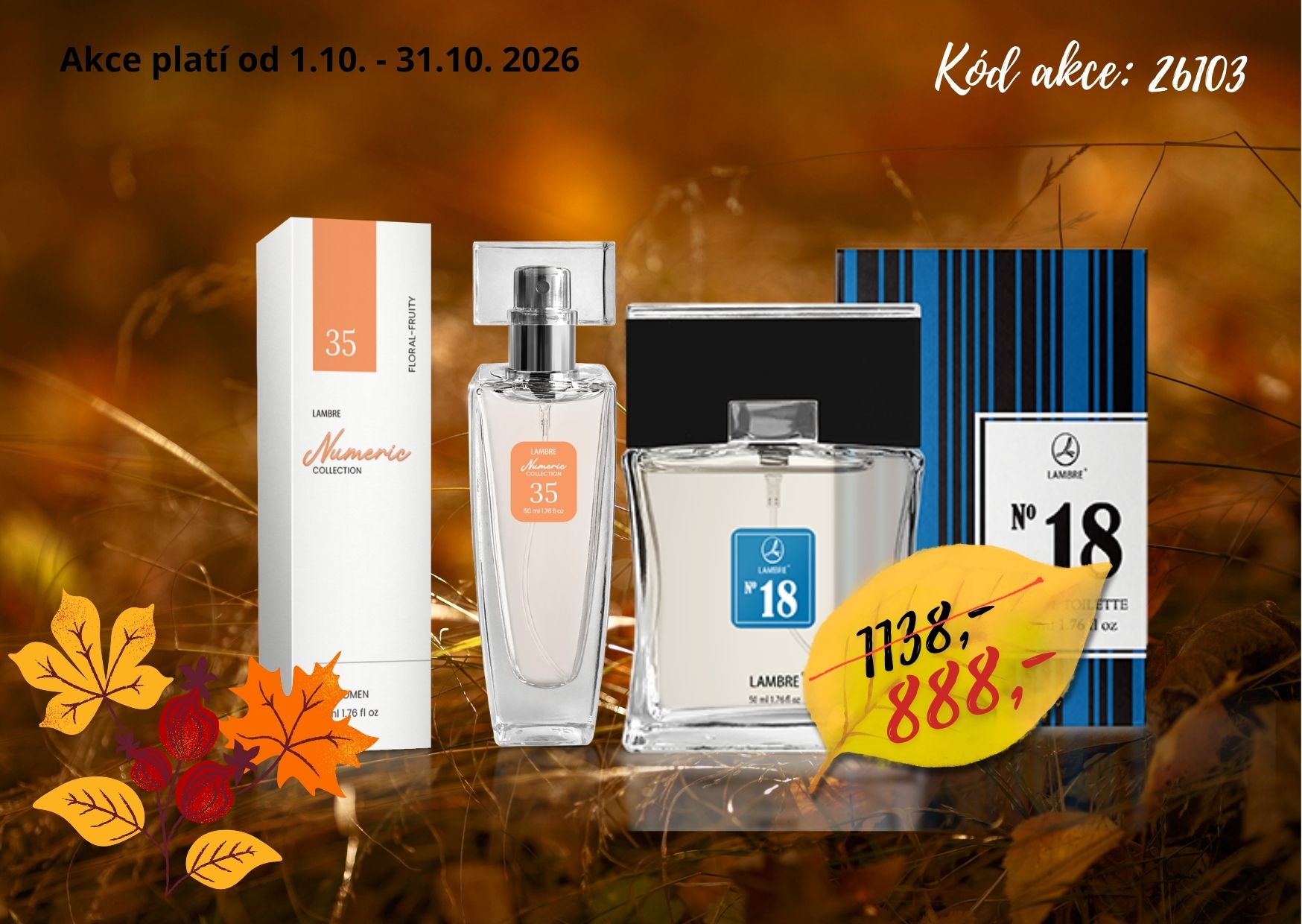 Dámská EDP,50 ml + pánský EDT s 50% slevou