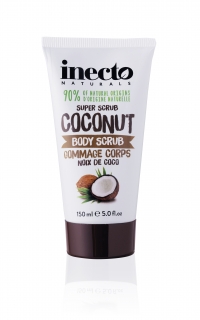 INECTO tělový peeling s čistým kokosovým olejem 150 ml